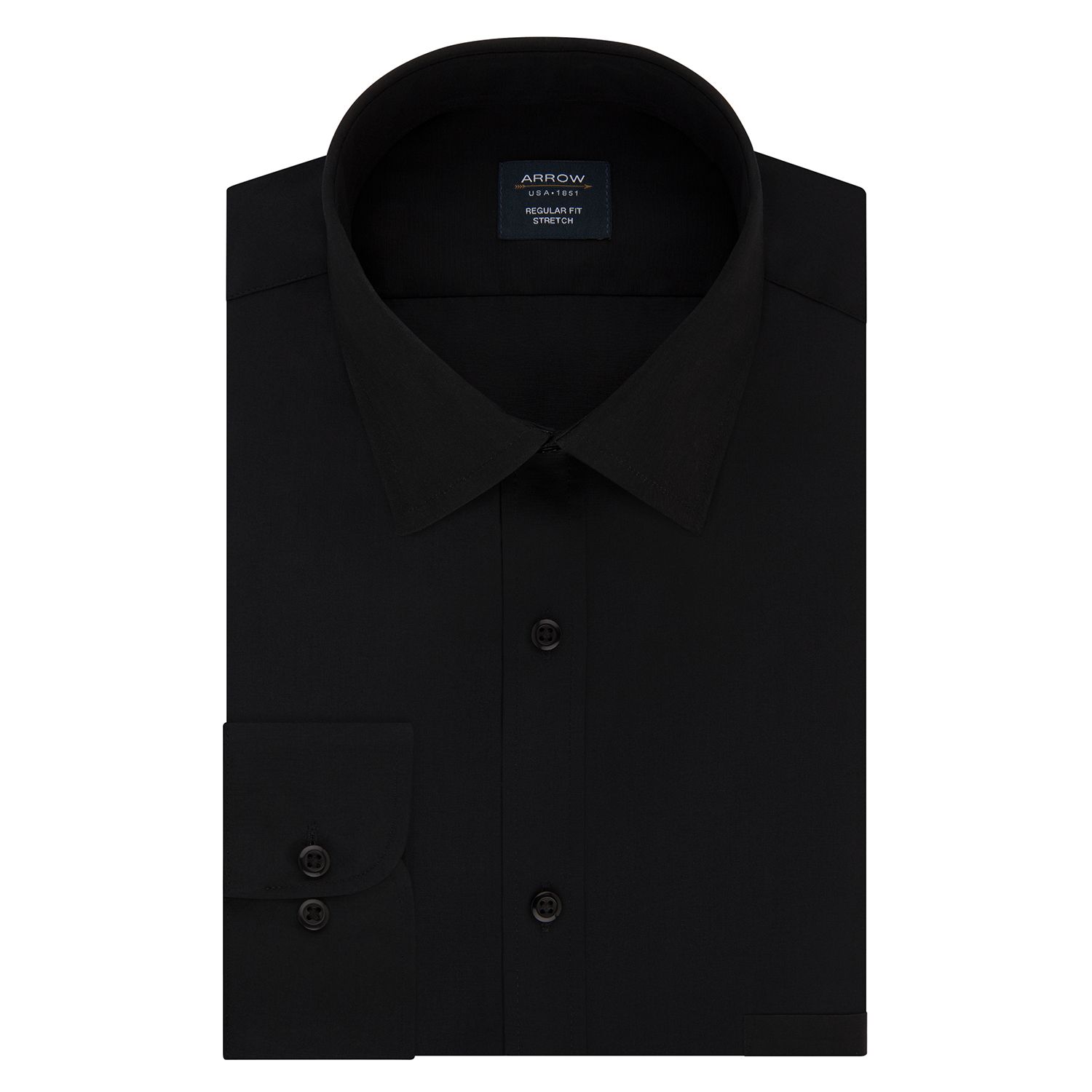 Men's Arrow Regular-Fit Stretch Spread-Collar Dress Shirt