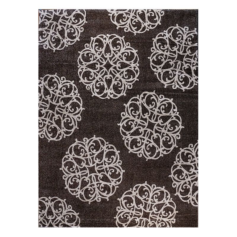 Drexel Heritage La Scala Pavia Medallion Rug, Multicolor, 5X7 Ft