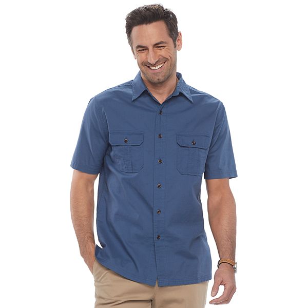 Men's Croft & Barrow® Classic-Fit Crosshatch Button-Down Shirt