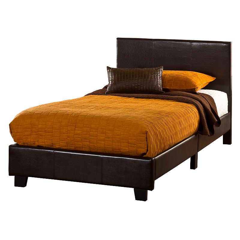 Hillsdale Furniture Springfield Faux-Leather Twin Bed, Brown
