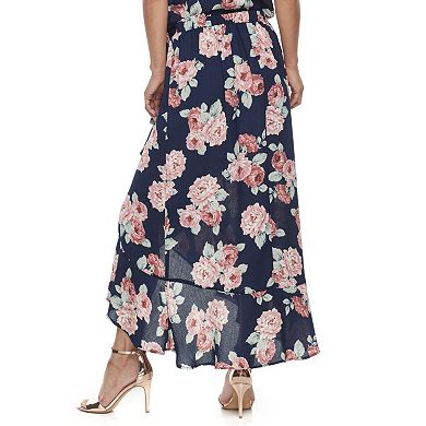 Women's Studio 253 Printed Ruffle Maxi Skirt