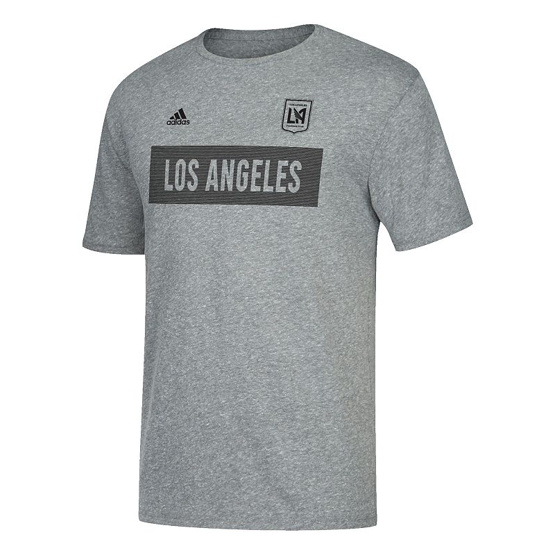 UPC 191033951695 product image for Men's Adidas Los Angeles FC Triblend Tee, Size: Small, Dark Grey | upcitemdb.com