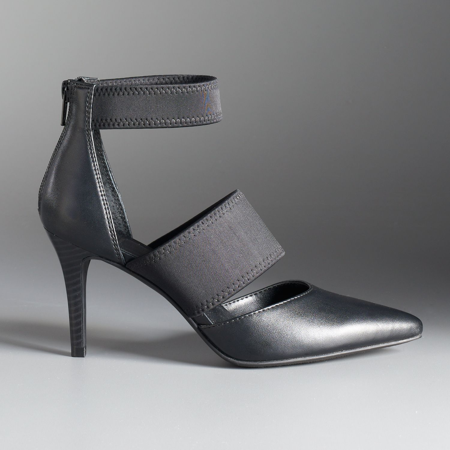 satin tie up heels