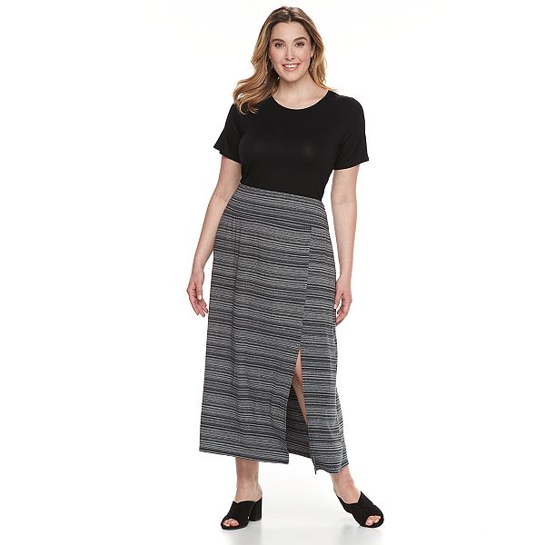 Plus Size Apt. 9® Tummy Control Maxi Skirt
