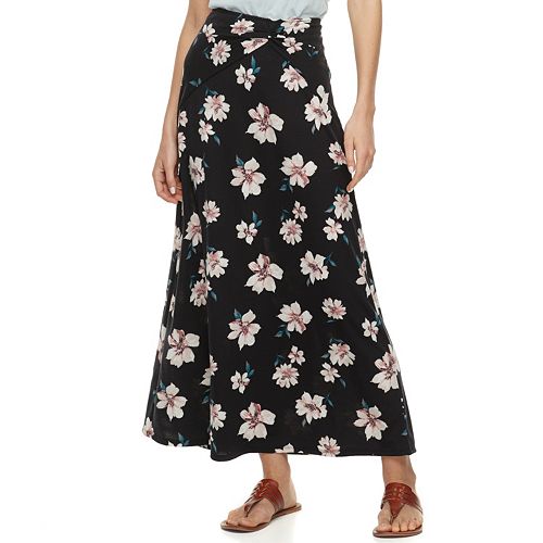 twisted maxi skirt