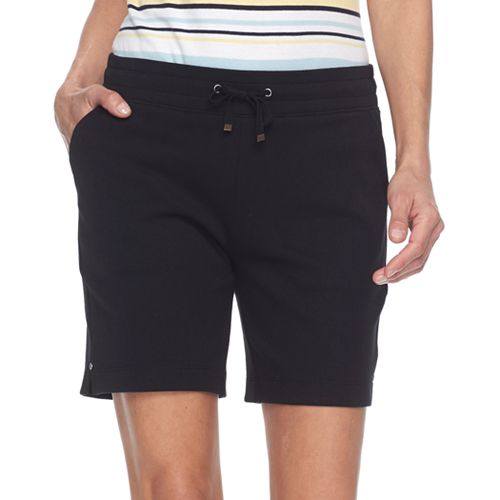Petite Croft & Barrow® Knit Bermuda Shorts