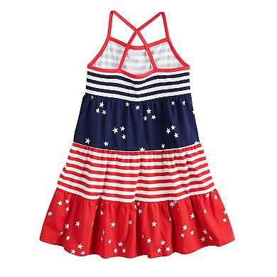 Girls 4-10 Jumping Beans® Tiered Patriotic Tank Dress