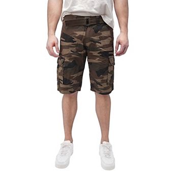Men's RAW X by Xray Regular-Fit Belted Button Cargo Shorts