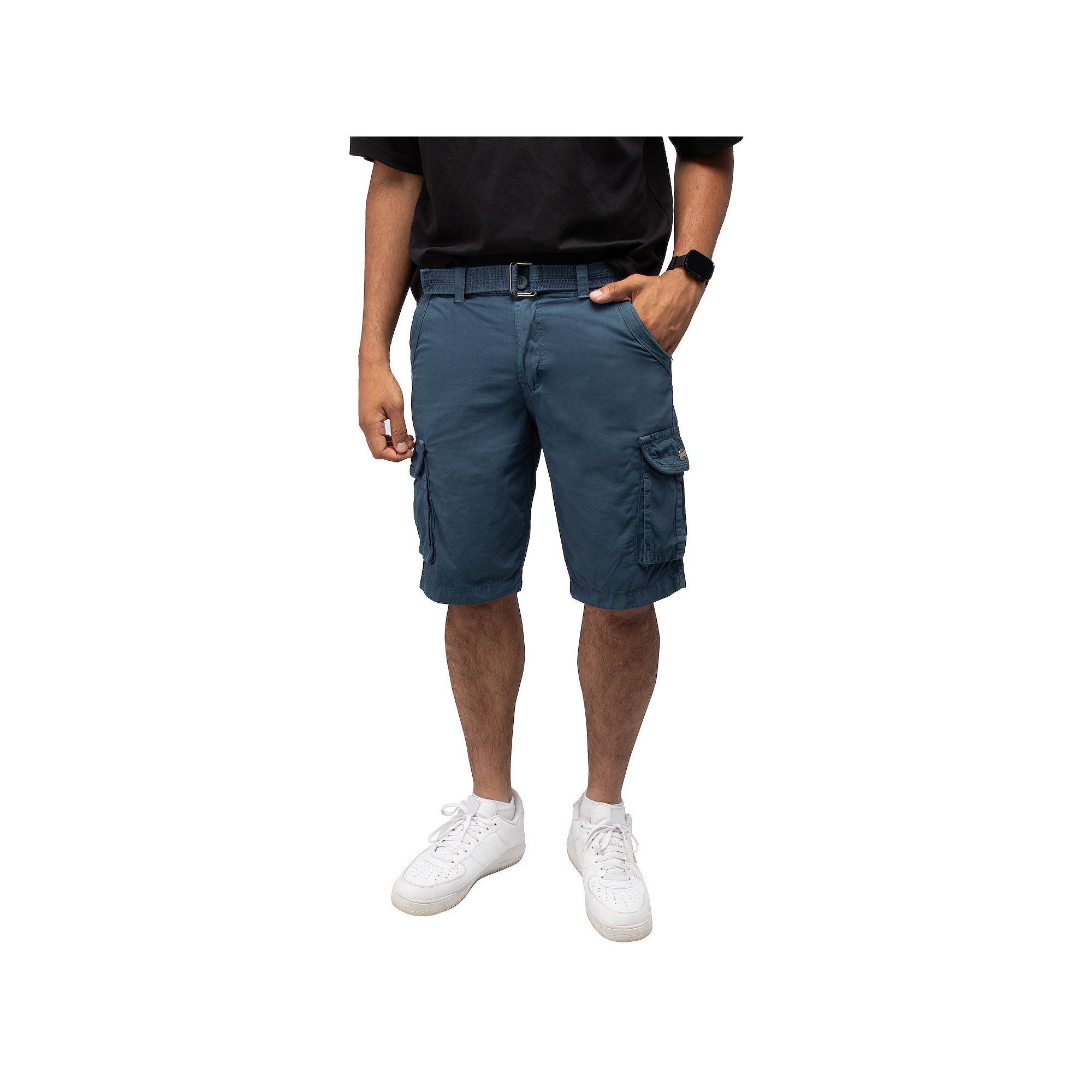 Mens RAW X by Xray Regular-Fit Belted Button Cargo Shorts, Size: 30, Majol