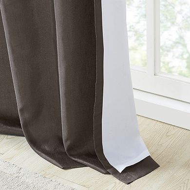 Madison Park 1-Panel Belle Light Filtering Embroidered Window Curtain