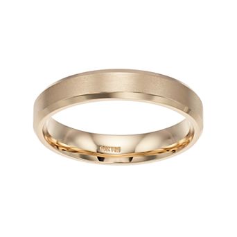 Men's AXL 14k Gold Brushed Wedding Band