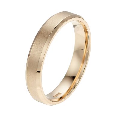 Men's AXL 14k Gold Brushed Wedding Band