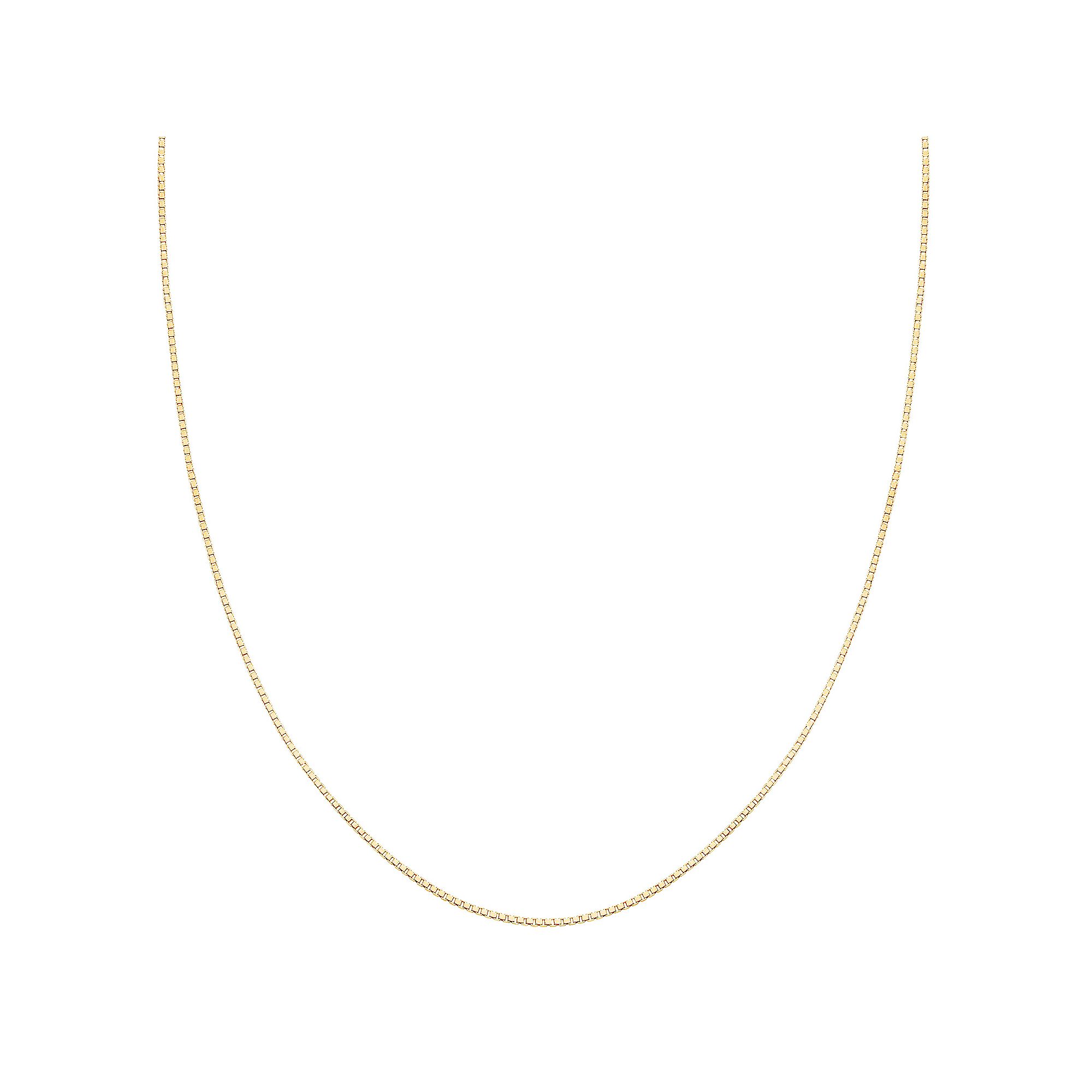 PRIMROSE Sterling Silver 0.85 mm Box Chain Necklace, Womens, Size: 18, 