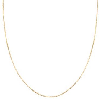 PRIMROSE Sterling Silver 0.85 mm Box Chain Necklace