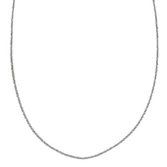 PRIMROSE Sterling Silver Sparkle Chain Necklace