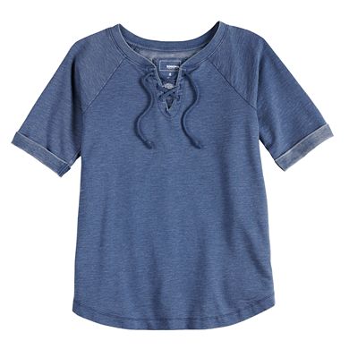 Women's Sonoma Goods For Life® Lace-Up Sweatshirt