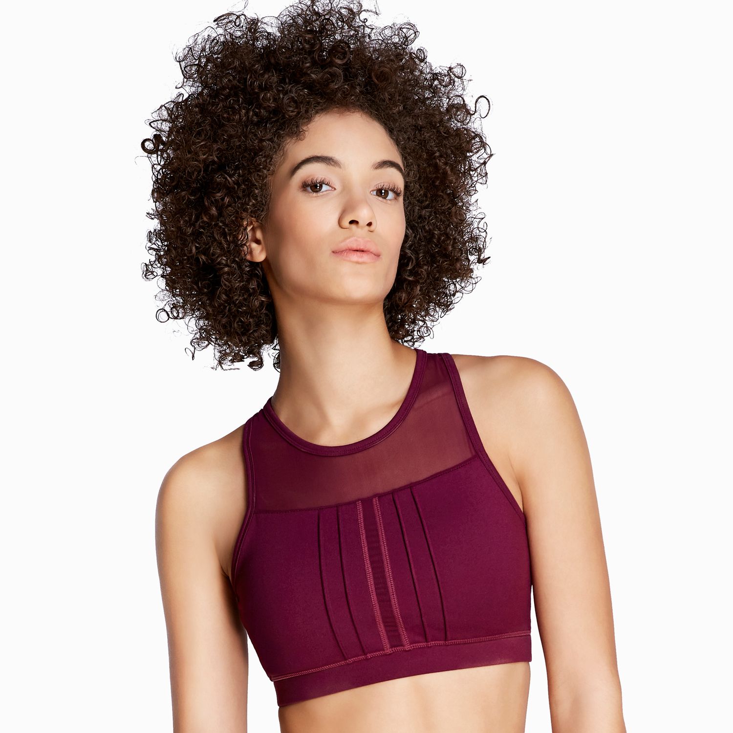 high impact high neck sports bra