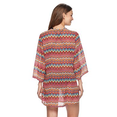 Women's Apt. 9® Zigzag Lace-Up Cover-Up 