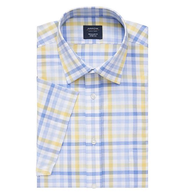 Men's Arrow Slim-Fit Stretch Short-Sleeved Dress Shirt