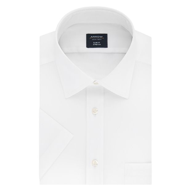 Mens white sale dress shirts kohls