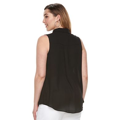 Plus Size Apt. 9® Button-Front Tank