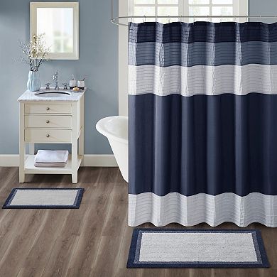 Madison Park Eastridge Striped Bath Rug