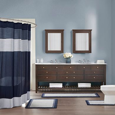 Madison Park Eastridge Striped Bath Rug