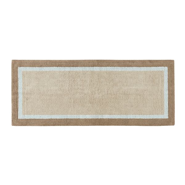 Madison Park Eastridge Striped Boarder Bathroom Rug