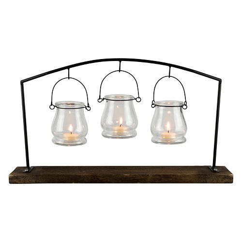 San Miguel Hanging 3Light Votive Candle Holder 4piece Set