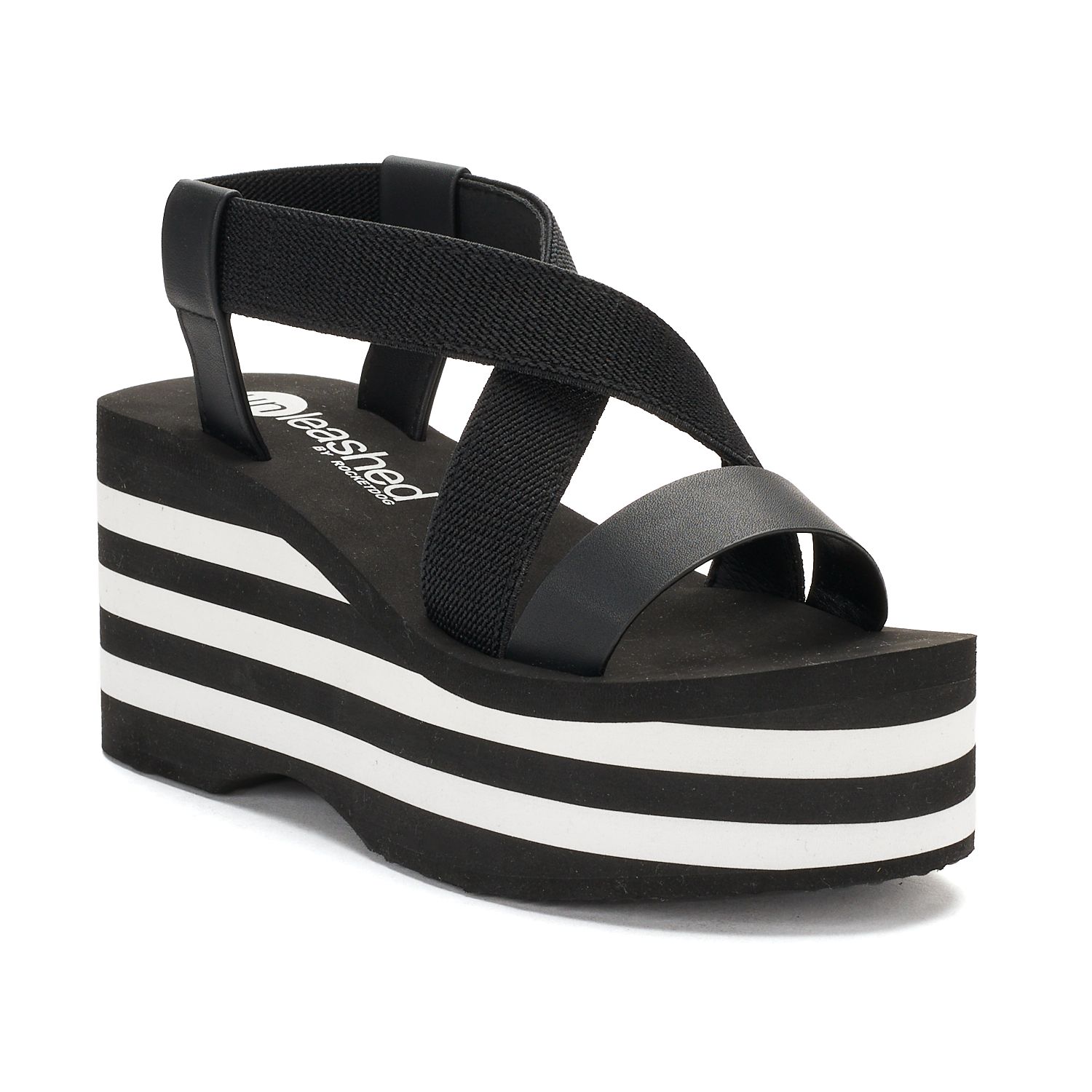 rocket dog black platform sandals