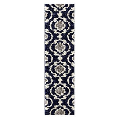 World Rug Gallery Florida Cozy Moroccan Trellis Shag Rug