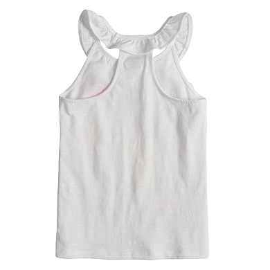Girls 4-12 Sonoma Goods For Life® Embellished Graphic Ruffle Tank Top