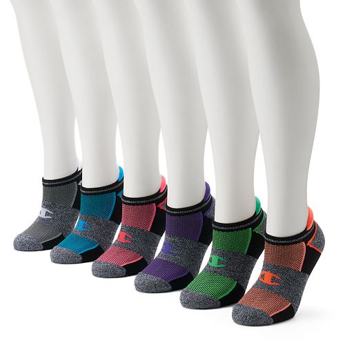 Women's Champion® 6pk. Cushioned Heel Tab NoShow Socks