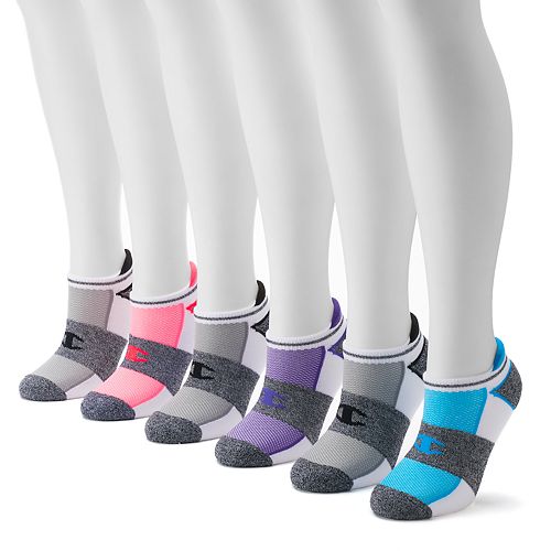 Women's Champion 6pk. Cushioned Heel Tab NoShow Socks