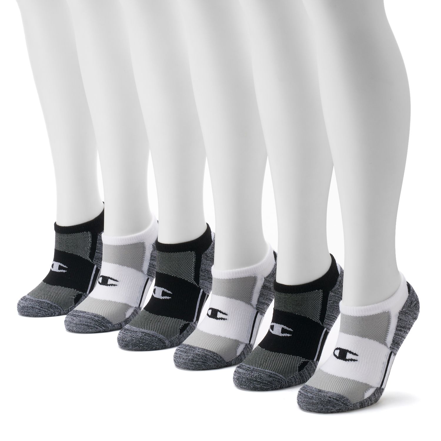 6-pk. Cushioned Double Dry No-Show Socks