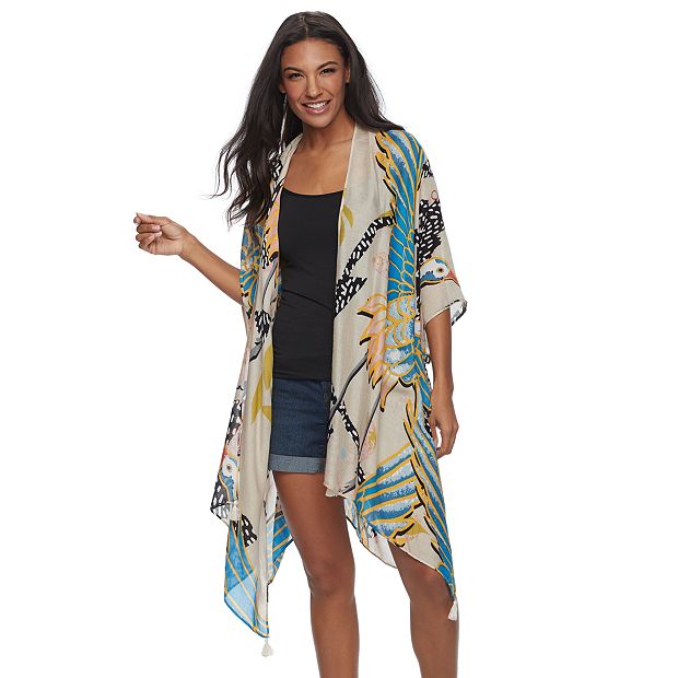 Women's Goods For Life® Tropical Print Oversized Kimono