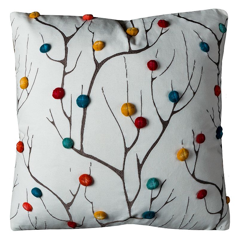 17571711 Rizzy Home Abstract Dimensional Tree Throw Pillow, sku 17571711