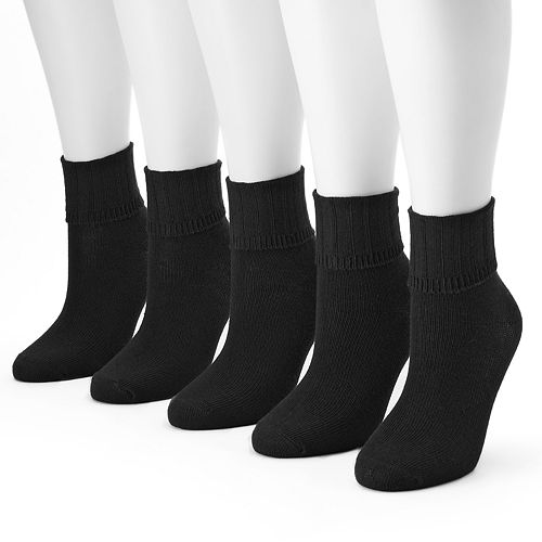 Women's SONOMA Goods for Life™ 5pk. Ribbed Cuff Crew Socks