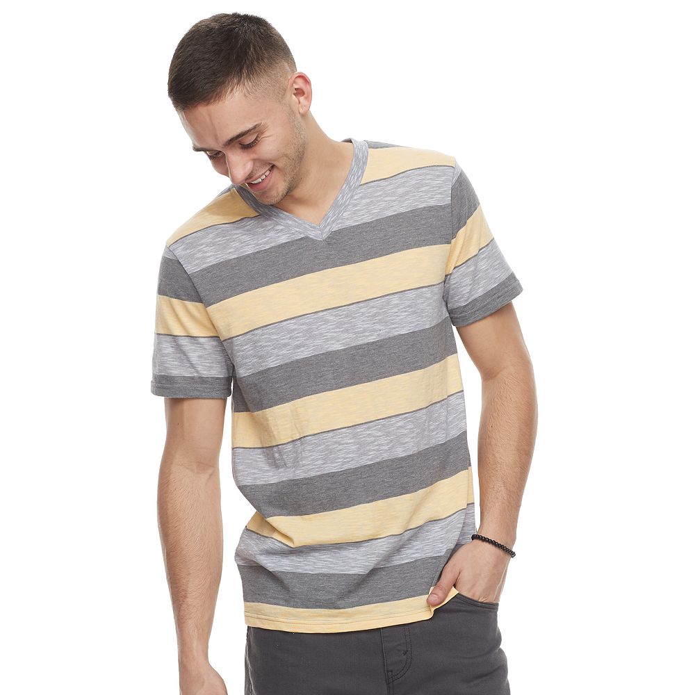 Men's Urban Pipeline™ Striped V-Neck Tee