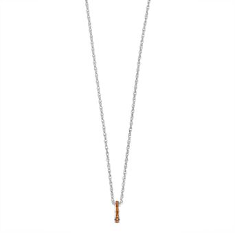 Traditions Jewelry Company Sterling Silver Channel-Set Brown Topaz Birthstone Pendant Necklace