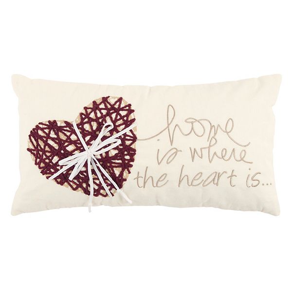 Home is where the heart best sale is pillow