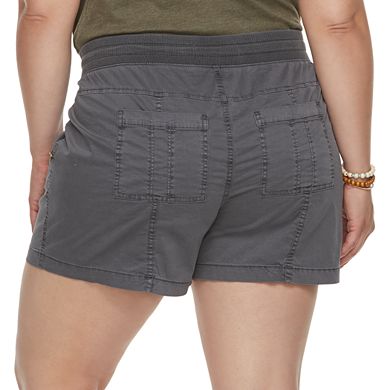 Plus Size Sonoma Goods For Life® Zipper Utility Shorts