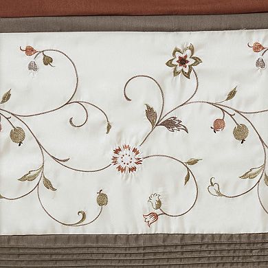 Madison Park Belle Embroidered Window Valance