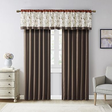 Madison Park Belle Embroidered Window Valance