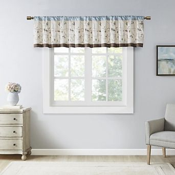 Madison Park Belle Embroidered Window Valance