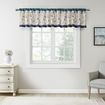 Madison Park Belle Embroidered Window Valance