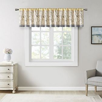 Madison Park Belle Embroidered Window Valance