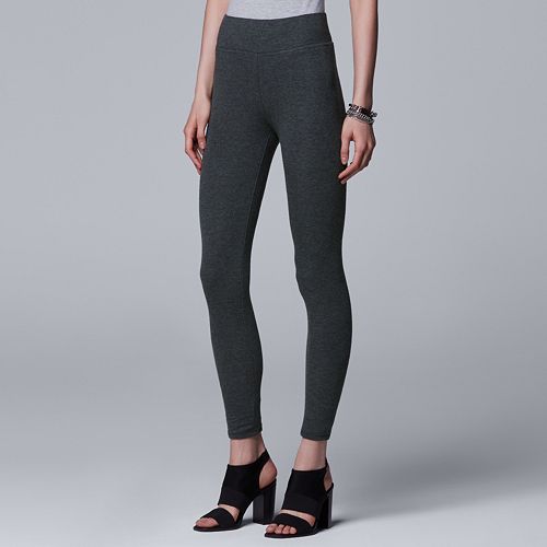 Women's Simply Vera Vera Wang Ribbed Leggings