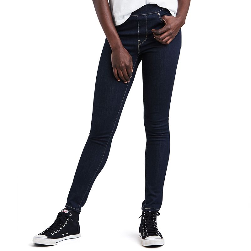 UPC 191291823659 product image for Women's Levi's Pull-On Skinny Jeans, Size: 27(US 4)Medium, Dark Blue | upcitemdb.com