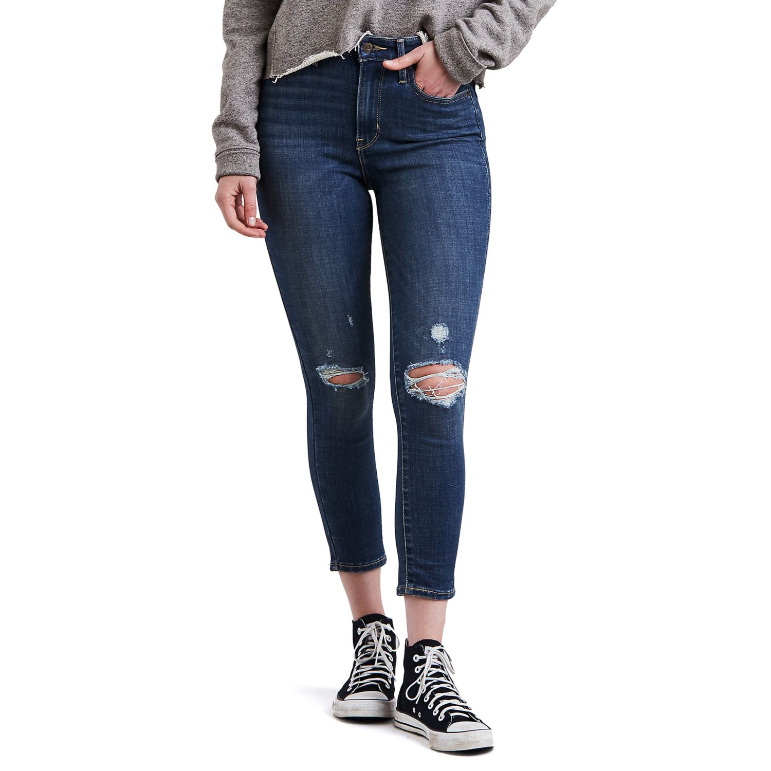 levi's high rise skinny ankle jeans